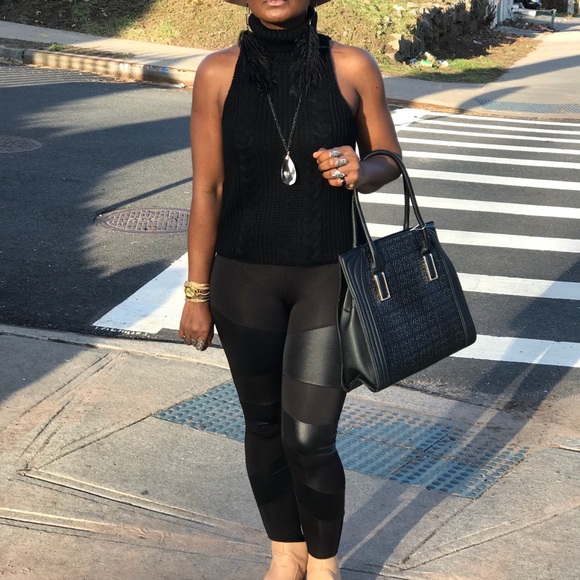 Pants - 🔥Patchwork Faux Leather Leggings🔥